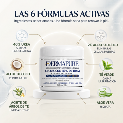 Crema queratolítica avanzada para piel áspera y elevada